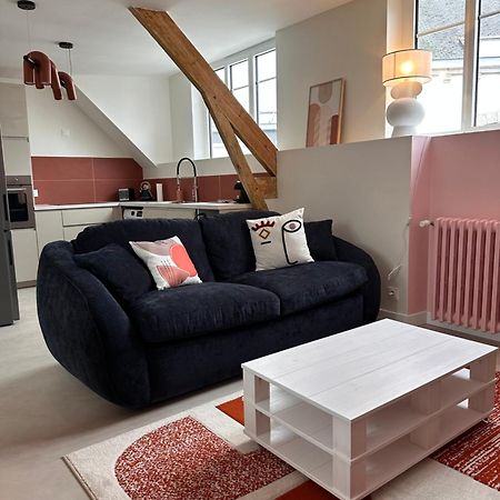 Grand Appartement Ultra Moderne Plein Centre, Plage A Pieds, Avec Parking Concarneau Esterno foto
