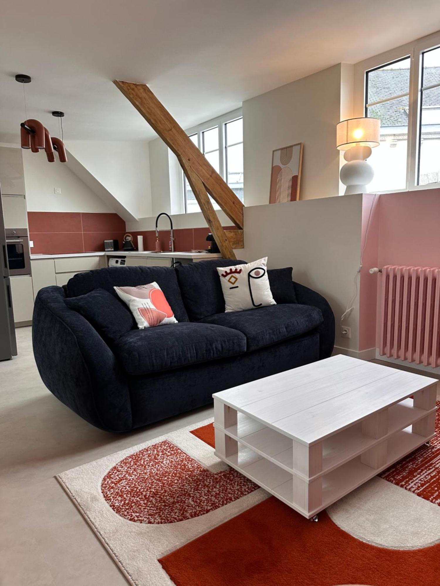 Grand Appartement Ultra Moderne Plein Centre, Plage A Pieds, Avec Parking Concarneau Esterno foto