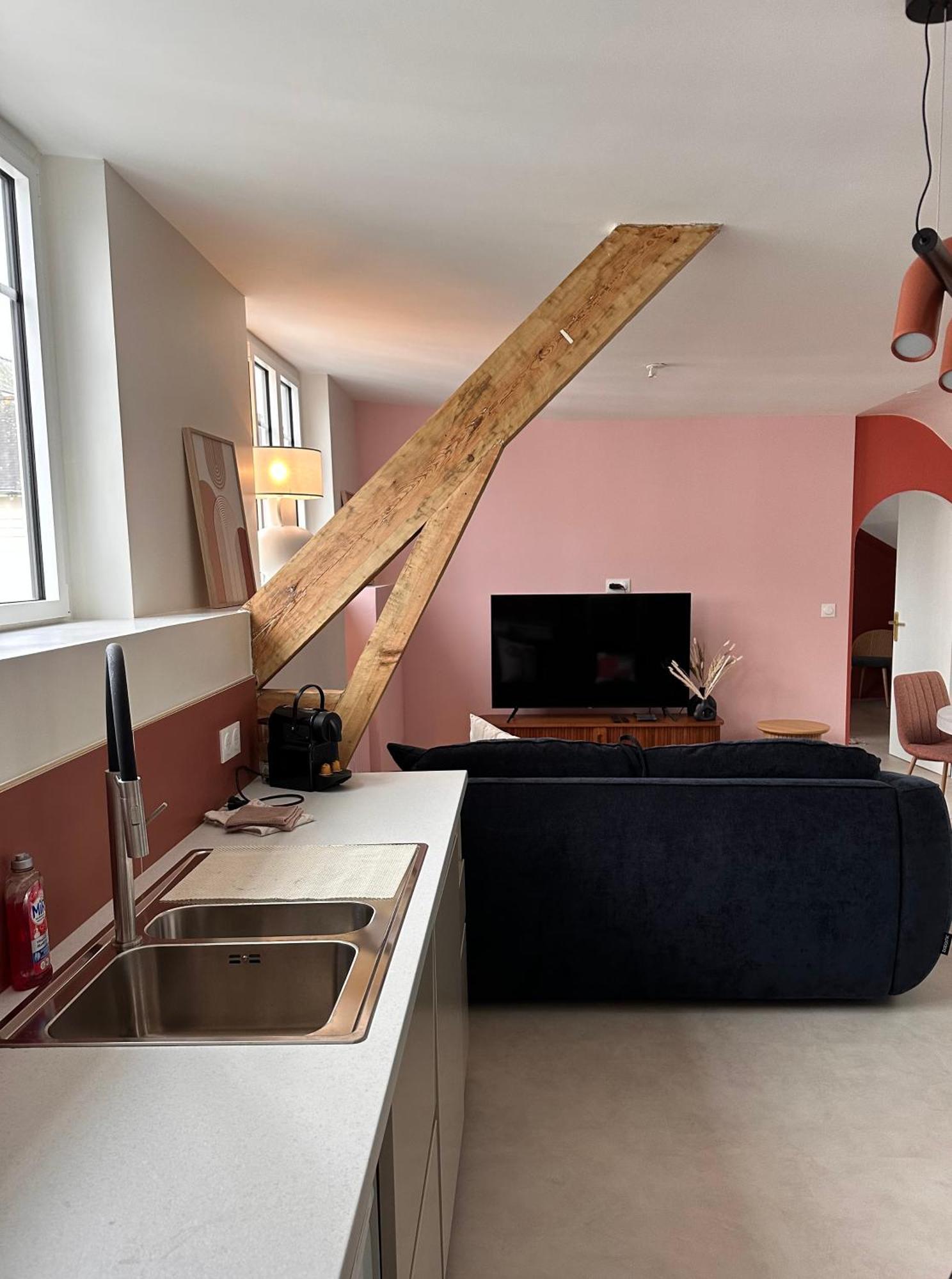 Grand Appartement Ultra Moderne Plein Centre, Plage A Pieds, Avec Parking Concarneau Esterno foto
